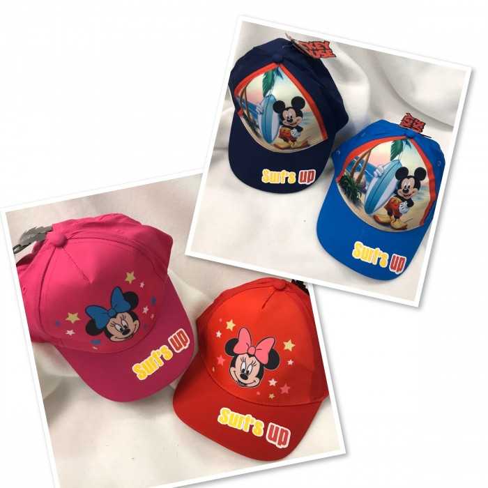 Casquette minnie et mickey brode au prénom