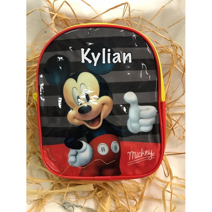 Sac à dos Mickey brodé au prénom