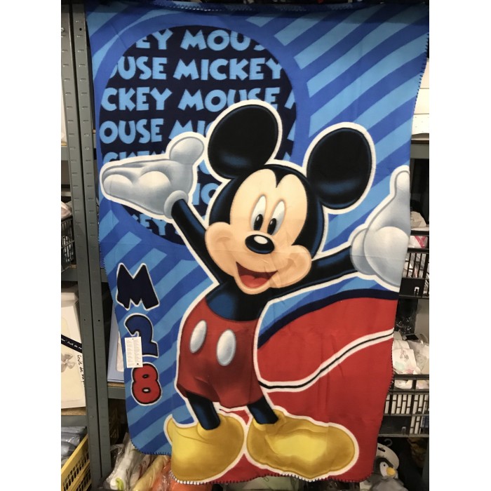 Plaid disney mickey brodé au prénom