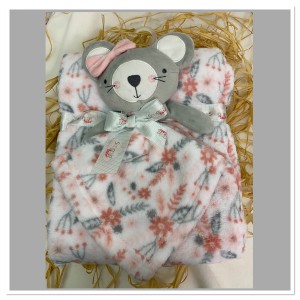 Doudou plaid brodé au prénom