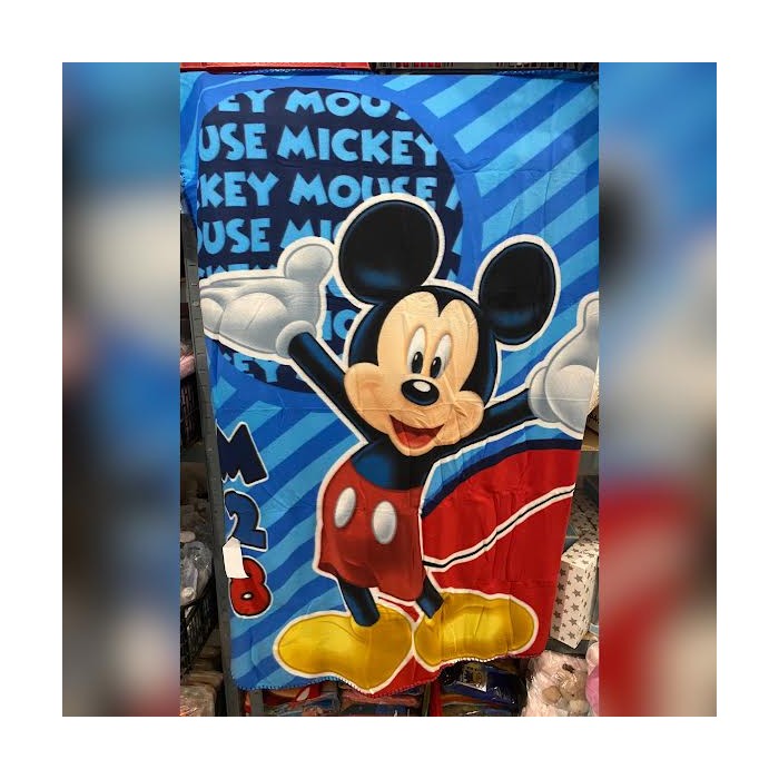 Plaid mickey brodé au prénom