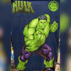 Plaid hulk brodé au prénom