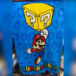 Plaid Mario brodé au prénom